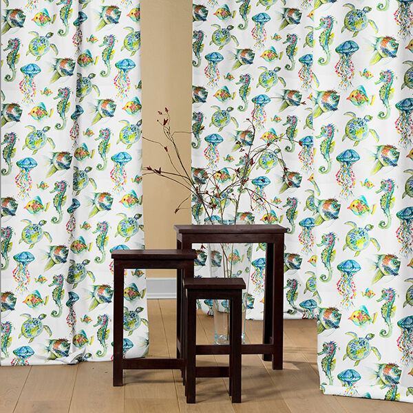 Decostof half panama Zeedieren – groen, image number 8