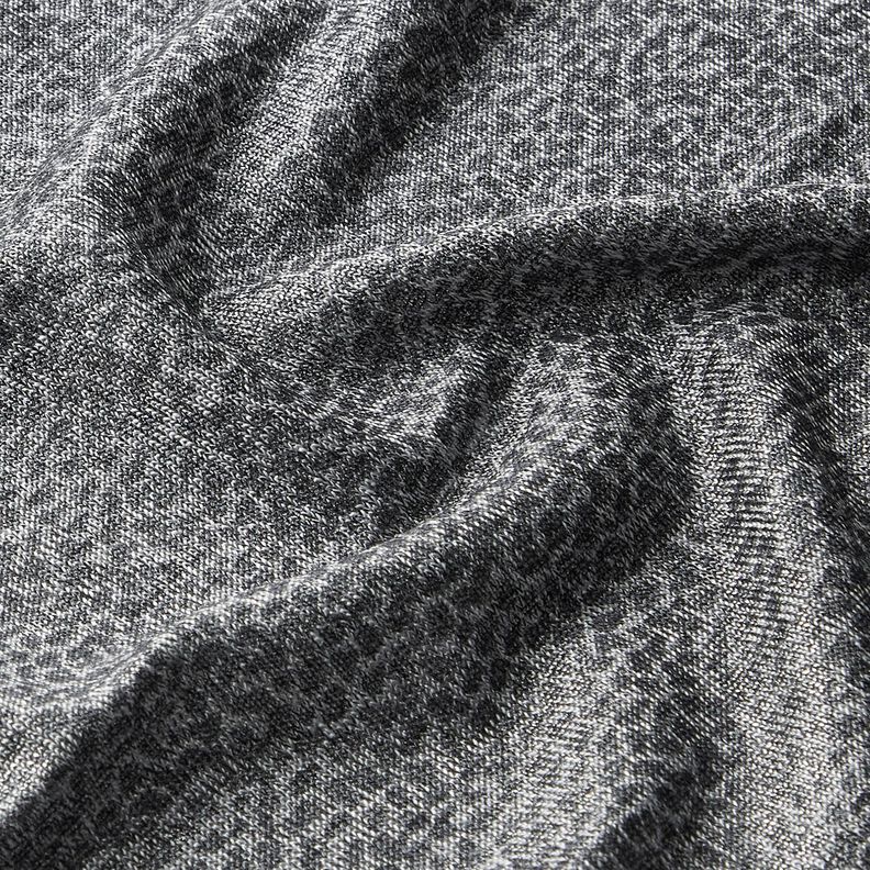 Jacquard jersey luipaardpatroon – zilver/grijs,  image number 2