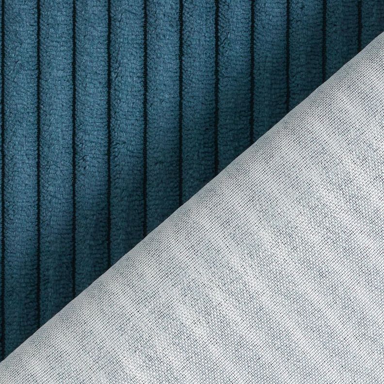 Bekledingsstof zacht corduroy – nachtblauw,  image number 4