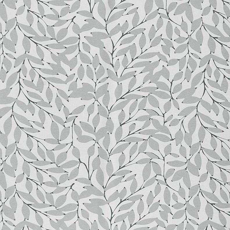 Decostof Canvas Wazige bladeren – nevelgrijs/grijs, image number 1