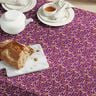Katoenen stof Cretonne Weidebloemen – aubergine/roze,  thumbnail number 5