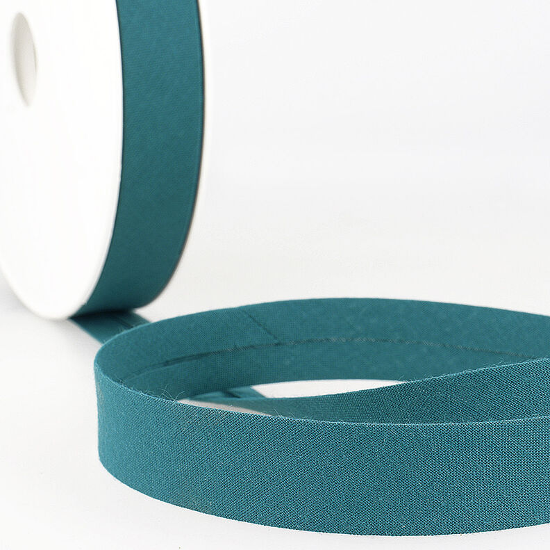 Biasband Polycotton [20 mm] – licht petroleum,  image number 1