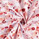 Katoenen stof Cretonne Abstracte bloemen – wit/roze,  thumbnail number 4