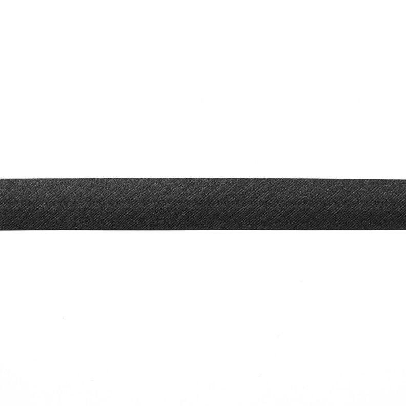 Biasband Satijn [20 mm] – zwart,  image number 1