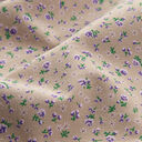 Katoenjersey millefleurs – donkerbeige, 