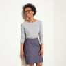 Broekstof denimlook luipaardprint – aubergine/jeansblauw,  thumbnail number 5