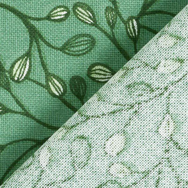 Decostof Half panama Kleine takken – groen, image number 4