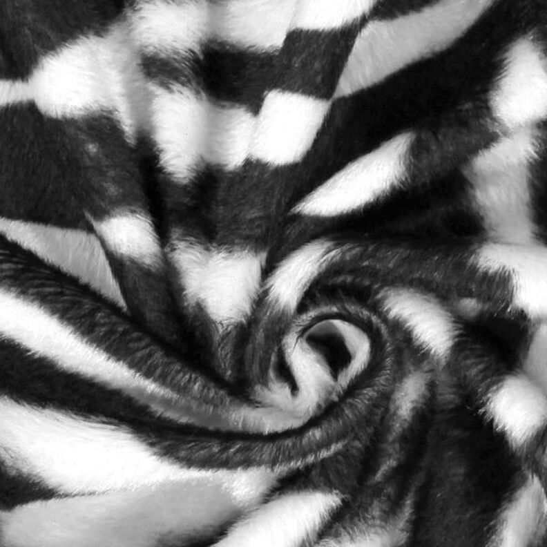 Kunstvacht zebra – zwart/wit,  image number 3