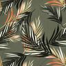 Viscosestof Stretch palmbladeren – licht kaki/terracotta,  thumbnail number 1