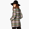 Jasstof dubbelzijdige tartan ruit – grijs/karmijnrood,  thumbnail number 8