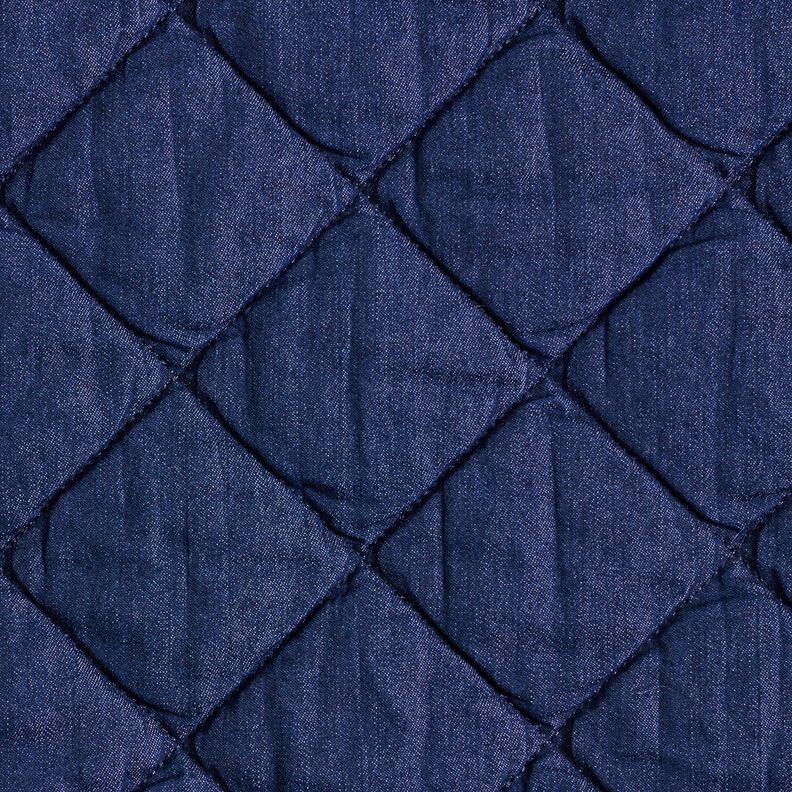 Jeans Doorgestikte stof Ruiten – nachtblauw,  image number 1