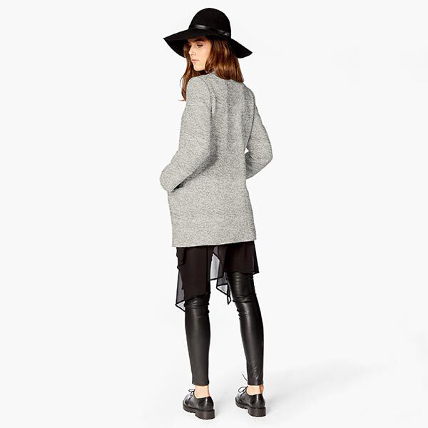 Fleece gebreid – wit/grijs, image number 5