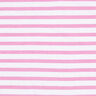 Piqué jersey strepen – wit/pink,  thumbnail number 1