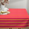 Decostof Half panama Blokstrepen – intens roze/oranje,  thumbnail number 9