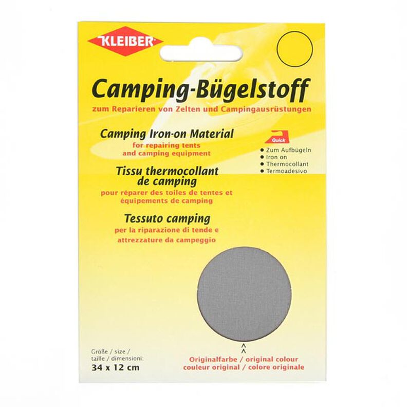 Camping-Strijkstof – grijs,  image number 1