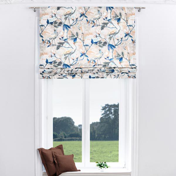 Decostof half panama Takken – blauw/beige, image number 9