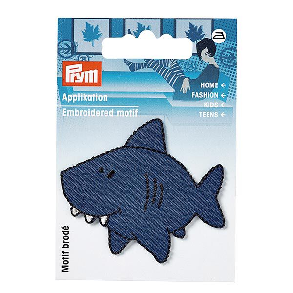 Applicatie Haai [ 5 x 5,8 cm ] | Prym – marineblauw,  image number 2