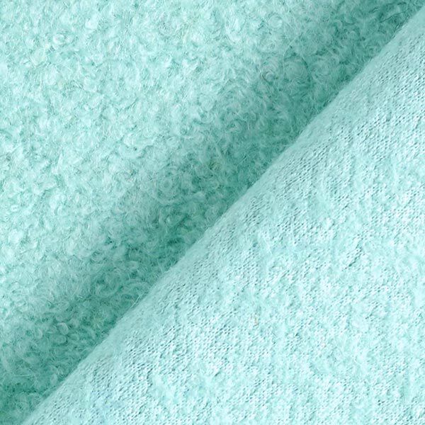Mantelboucle effen – mint, image number 4