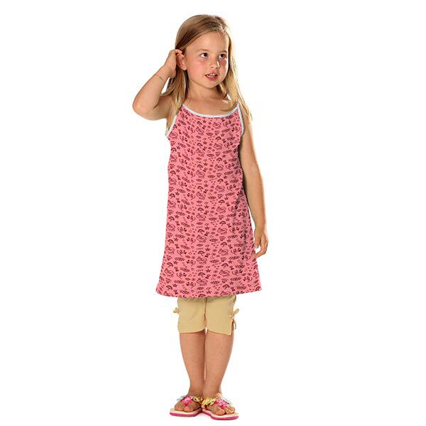 Katoenjersey Zomertattoo – neon pink, image number 6