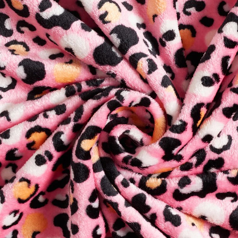 Gezellige fleece Luipaardpatroon – roze, image number 3