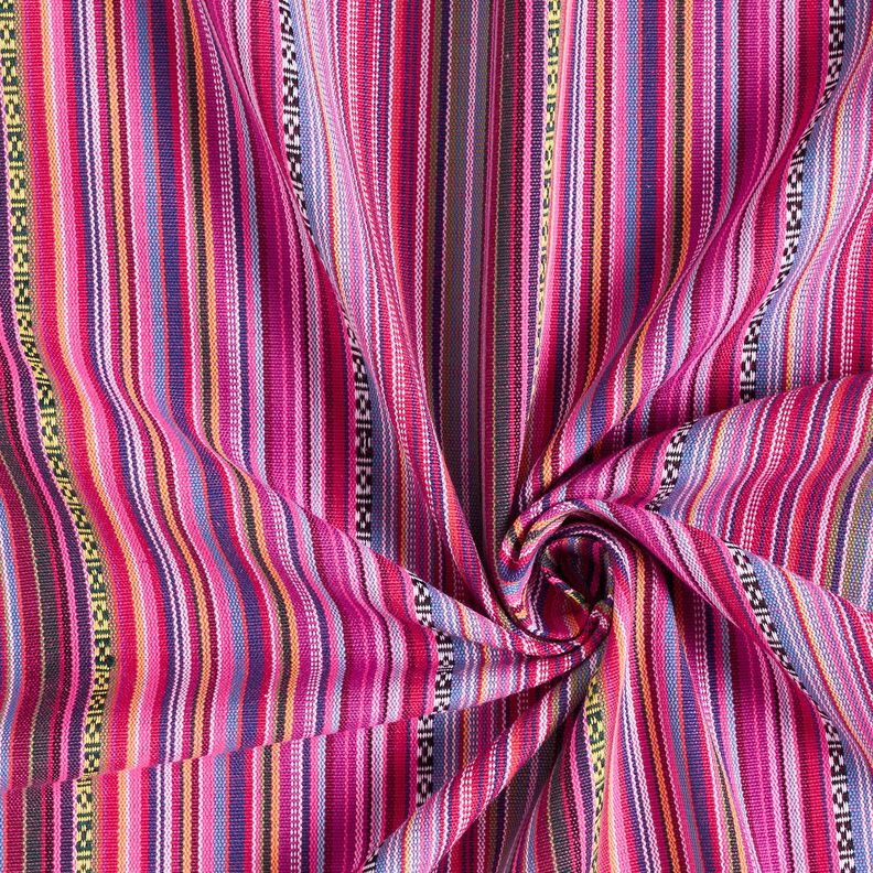 Decostof Jacquard Fijne strepen – purper/bessen, image number 3