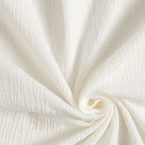 Mousseline/dubbel gehaakte stoffen – ecru, 