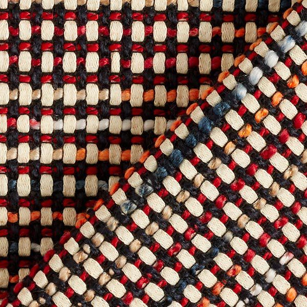 Grove canvas doos – marineblauw/rood, image number 4