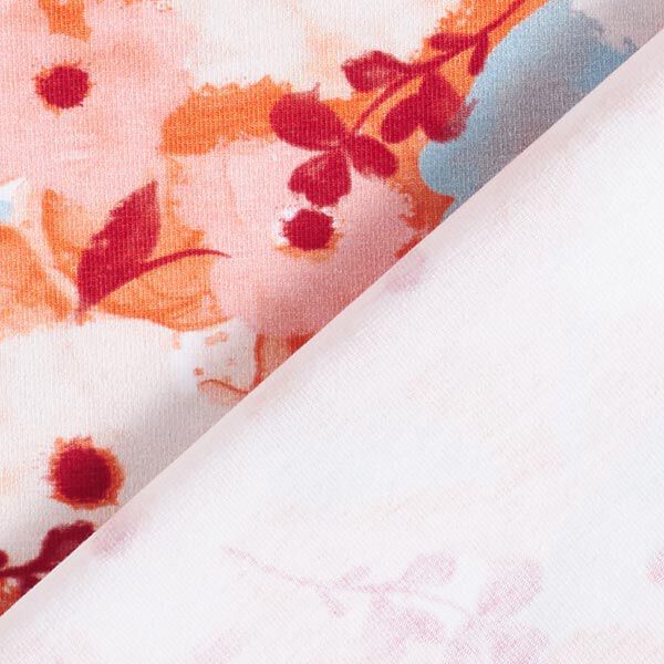 GOTS katoenjersey vogels & bloemen | Tula – roze, image number 6