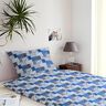 Katoenen stof Cretonne Patchwork-look – wit/blauw,  thumbnail number 6