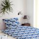 Katoenen stof Cretonne Patchwork-look – wit/blauw,  thumbnail number 6