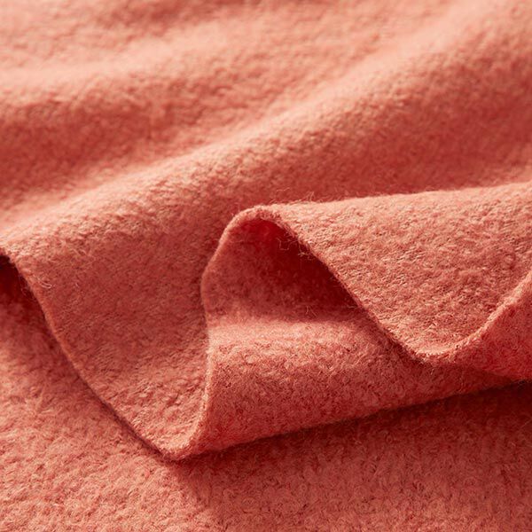 Mantelboucle effen – terracotta, image number 3