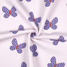 Sweatshirt geruwd Grote vlinders | Poppy Fabrics – pastellila/blauwlila,  thumbnail number 3