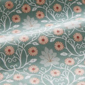 Gecoate katoen delicate bladranken – eucalyptus/roos, 