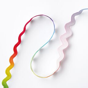 Regenboog zigzagband [Ø 10 mm] – rood, 