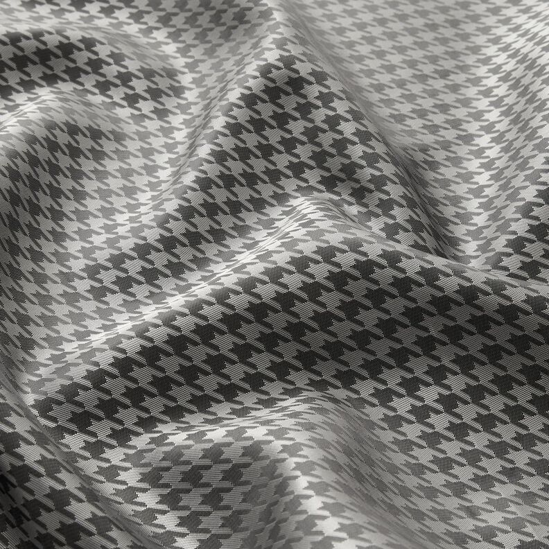 Voeringstof Jacquard Pied-de-poule – lichtgrijs/donkergrijs,  image number 2