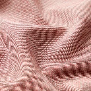 Decostof half panama Chambray gerecycled – karmijnrood/natuur, 