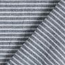 Katoenen stof linnenlook smalle strepen – wit/marineblauw,  thumbnail number 4