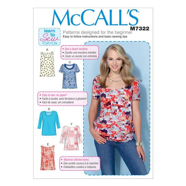 top, McCalls 7322 | 42 - 50, image number 1
