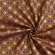 Katoenen stof Popeline oosterse sterren – aubergine/goud,  thumbnail number 3