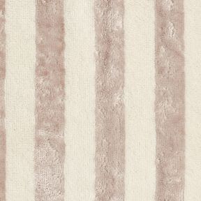 Badstof Bamboe Blokstrepen – amandel/licht taupe, 