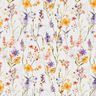 Decostof Katoenkeper Wilde bloemen – ivoor/lila,  thumbnail number 1