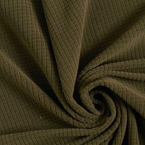 Structuur jersey vakjes – kaki,  Structuur jersey vakjes – kaki,