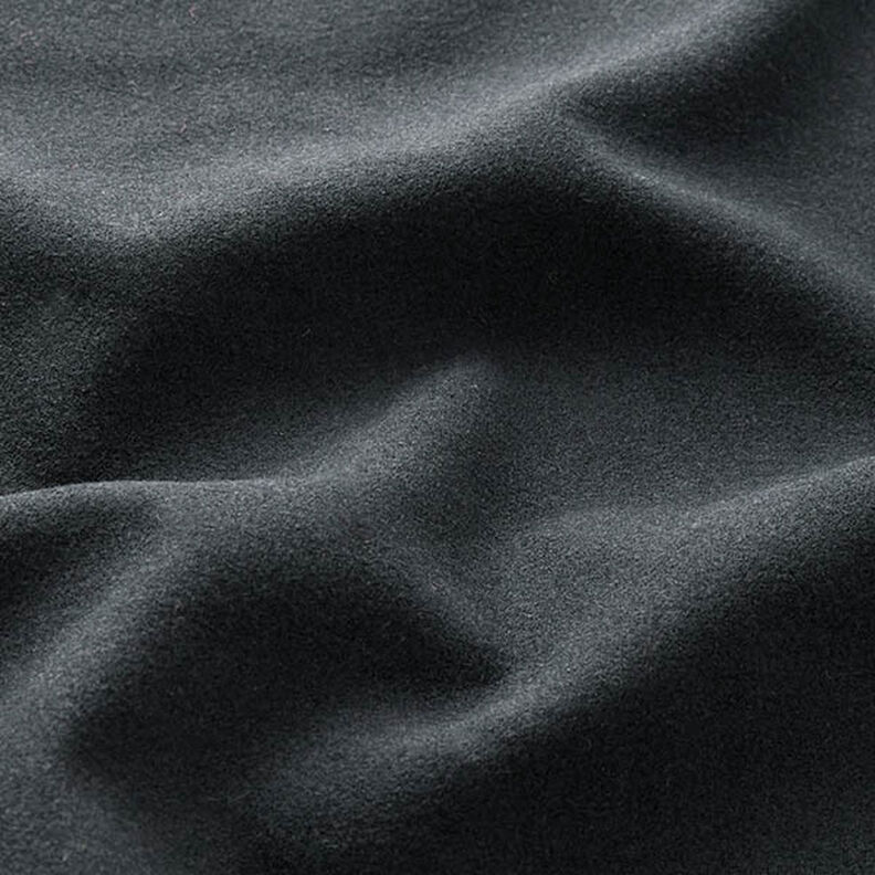 Mantelstof velours effen – zwart, image number 2