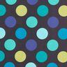 Regenjasstof Kleurrijke cirkels – nachtblauw,  thumbnail number 1