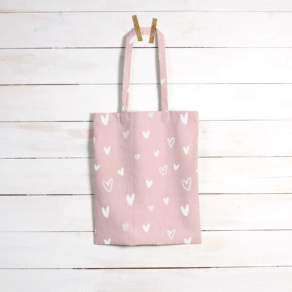 Decostof Half panama Hartje – roze, image number 9