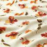 Viscose-linnen-mix Aquarel bloemen – natuur/terracotta,  thumbnail number 2