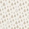 Decostof Jacquard glinsterende dennenbomen – beige/zilver,  thumbnail number 1
