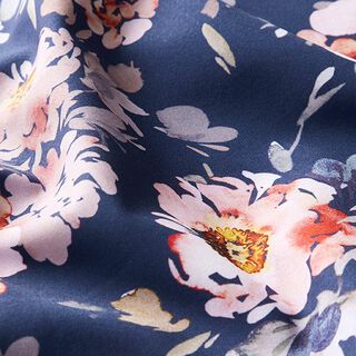 Softshell Aquarel bloemen – marineblauw, 