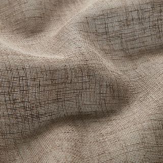 Vitragestof Voile Ibiza 295 cm – donkerbeige, 