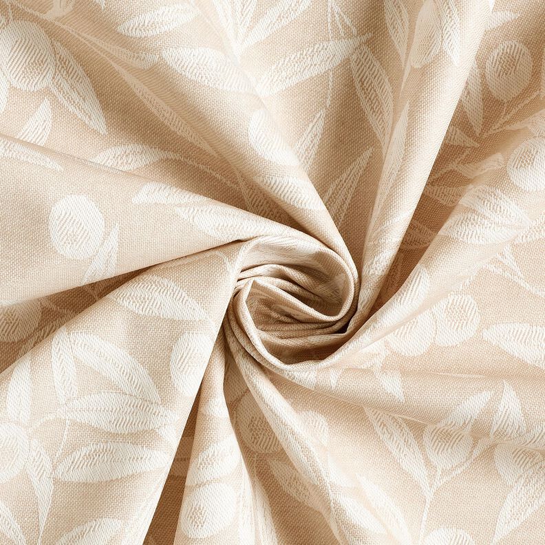 Gecoate katoen Jacquard gecoate olijven – natuur/lichtbeige,  image number 3